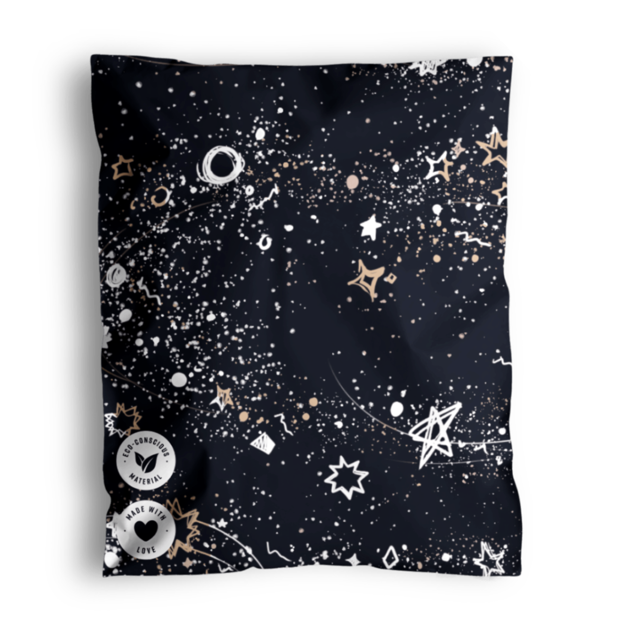 Midnight Galaxy biodegradable mailer bag