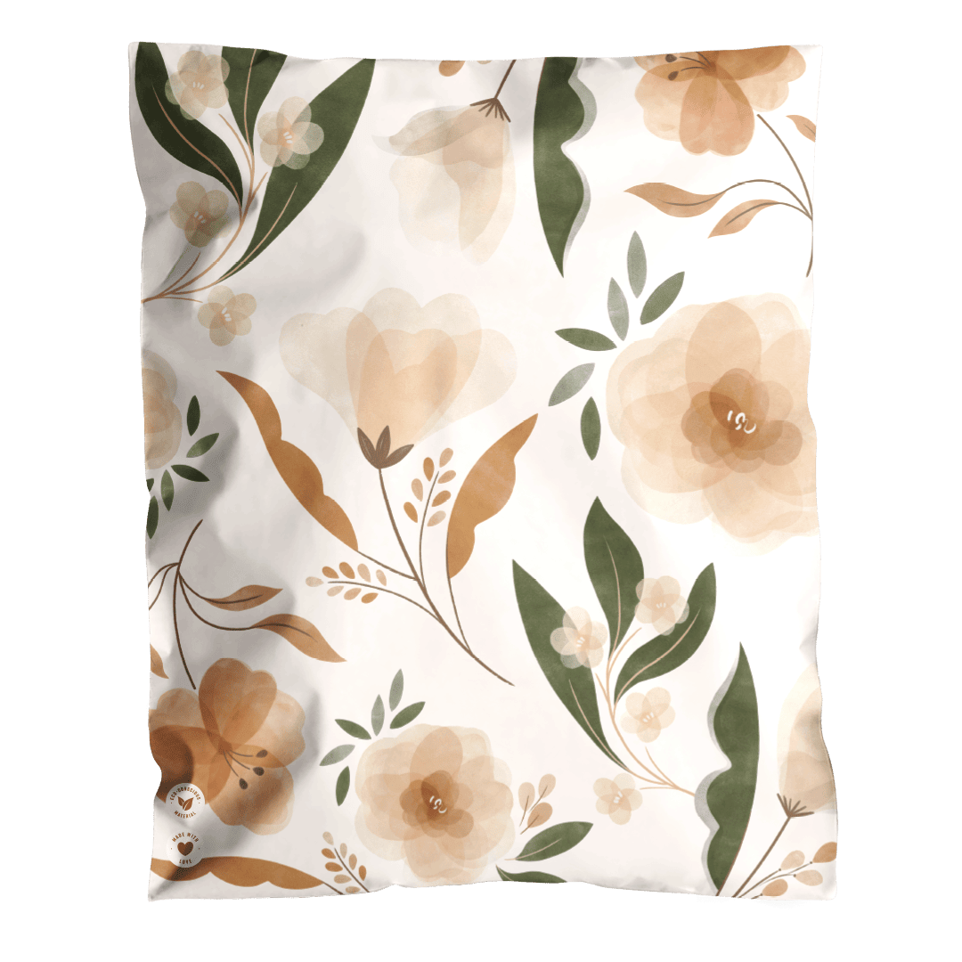 Camelia Bloom biodegradable mailer bag