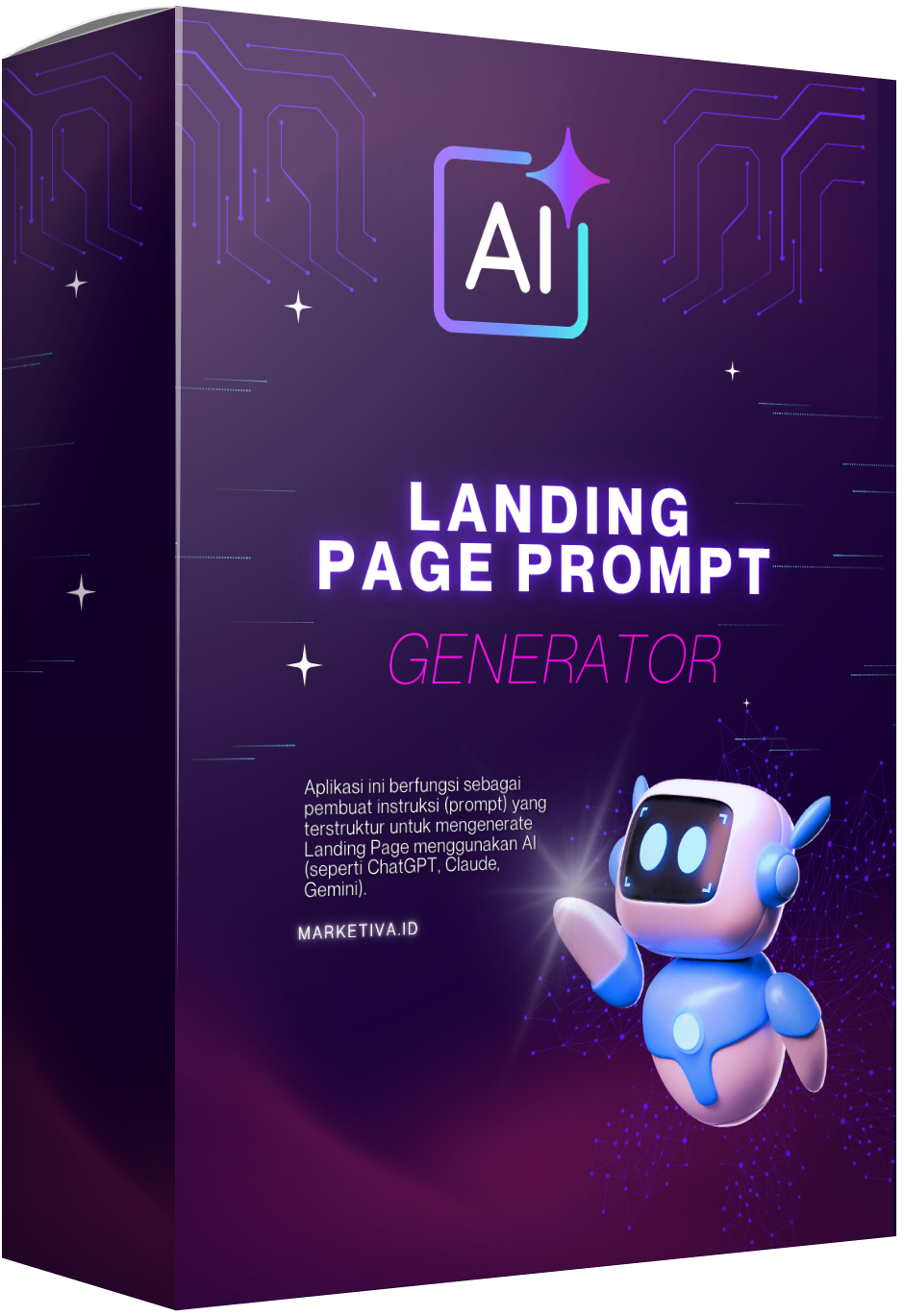 Mockup Aplikasi Landing Page Prompt Generator