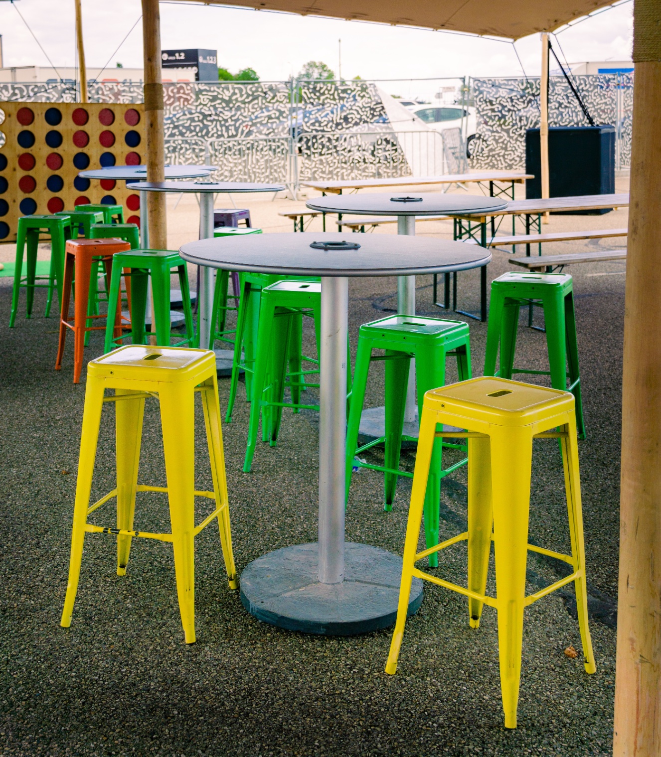 Tabouret coloré