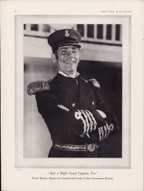 Walter Huston in "The Commodore Marries"
