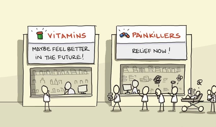 PAINKILLER VS. VITAMIN