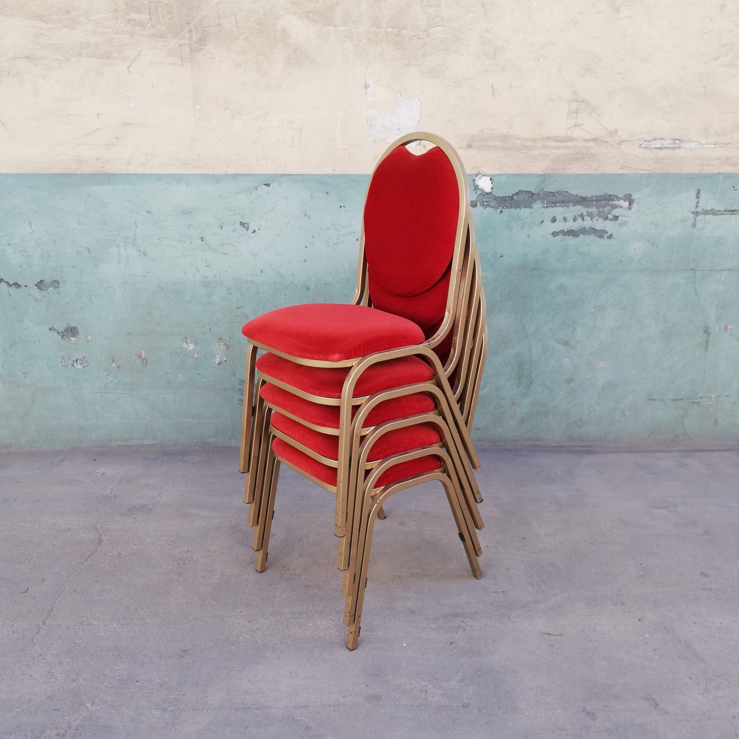 Chaise velours