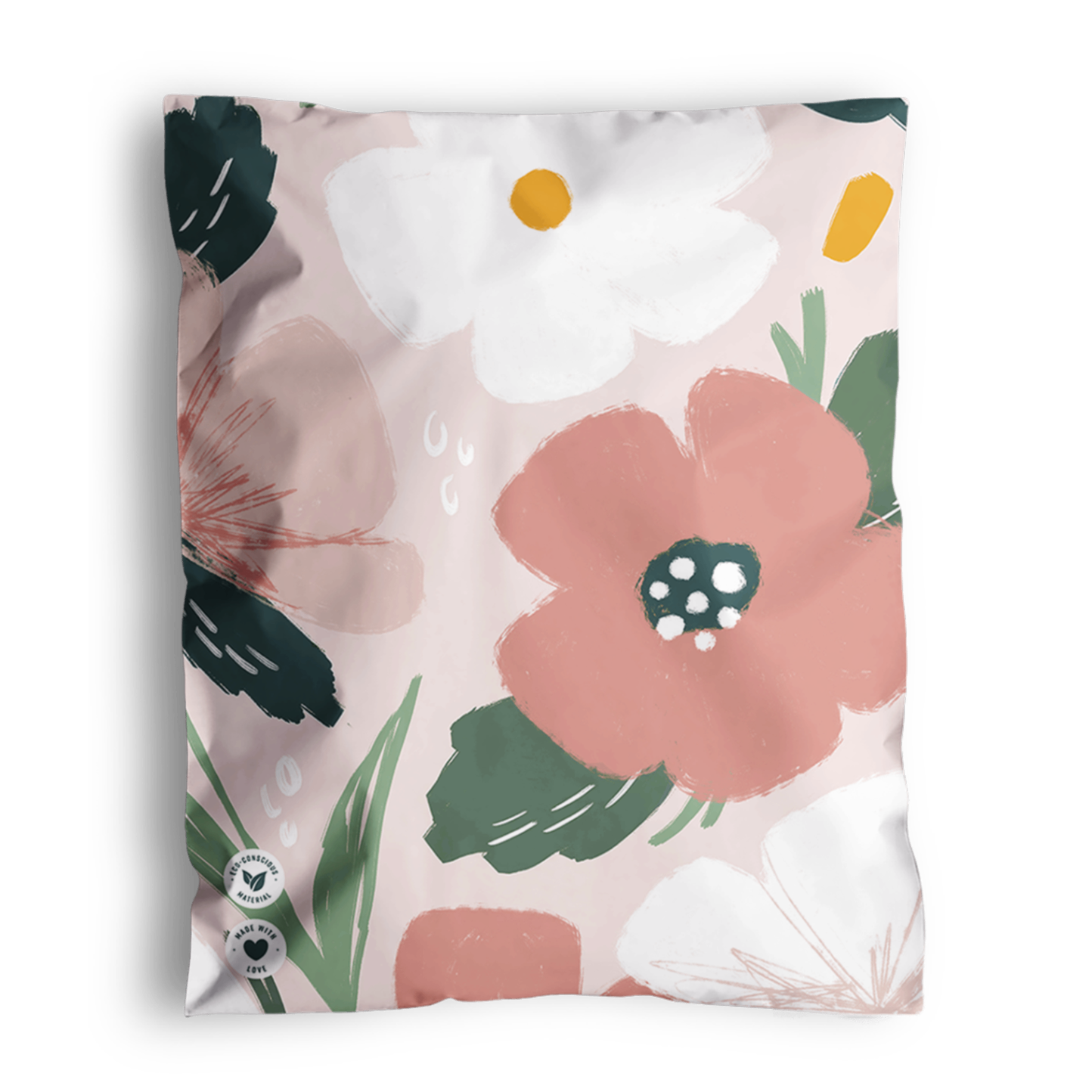 Pastel Petals biodegradable mailer bag