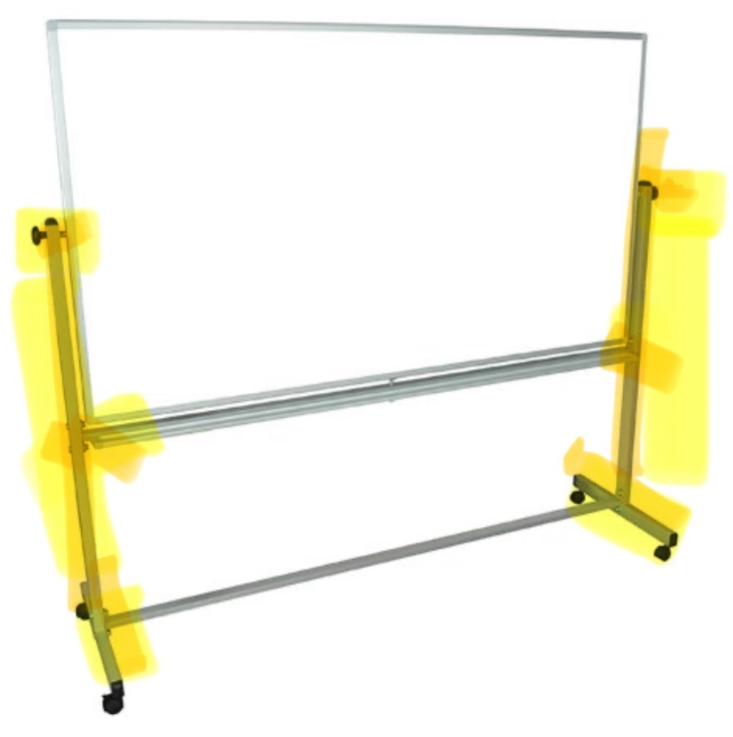 Replacement PARTS for 72 x 40 Mobile Dry Erase Easel Stand White Board (*BOARD NOT INCLUDED*)