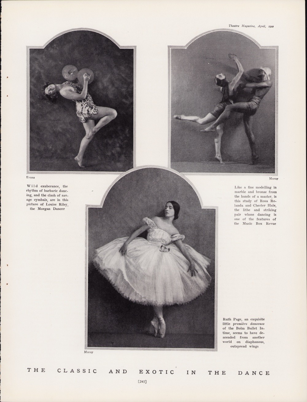 The Classic and Exotic in the Dance