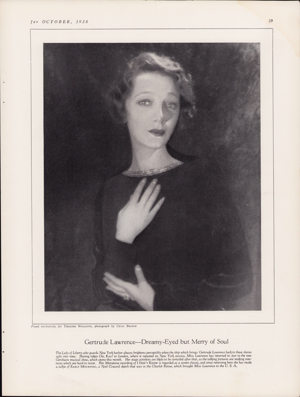 Gertrude Lawrence - Dreamy-Eyed but Merry of Soul