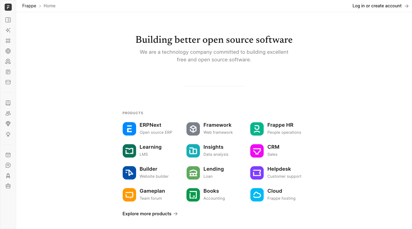 Frappe - Open Source ERP, Framework & Business Software Solutions